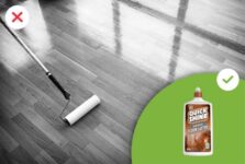 What should you not use on hardwood floors?