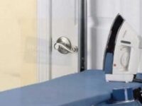 how to secure hotel door with ironing board